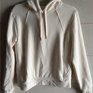 Athleta Cream Crewneck Hoodie